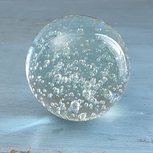 Art Glass Bubble Paperweight